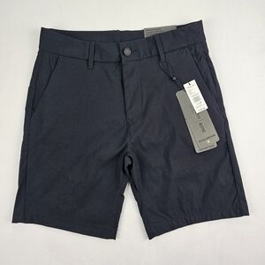 Kenneth Cole The Tech Chino Shorts Nylon Stretch DWR Lightweight Black